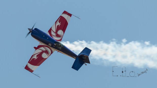 L'Extra 330 SC du capitaine Alexandre Olorwski, champion du monde. © Elodie Expert 